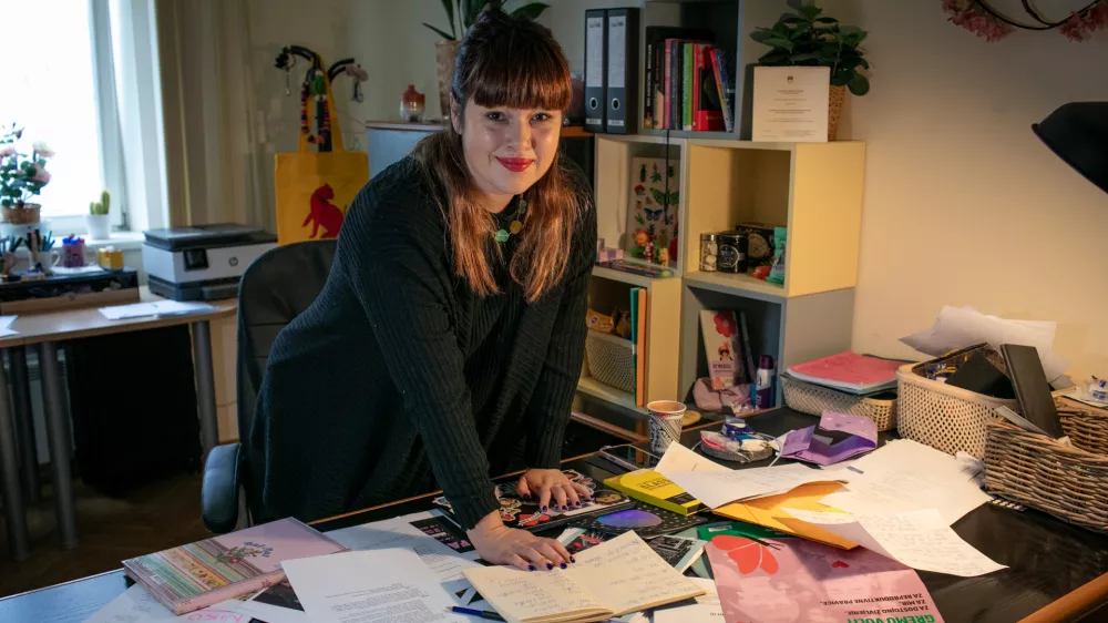 24.4.2025 - Nika Kovač - antropologinja, sociologinja, aktivistka, predavateljicaFoto: Luka Cjuha