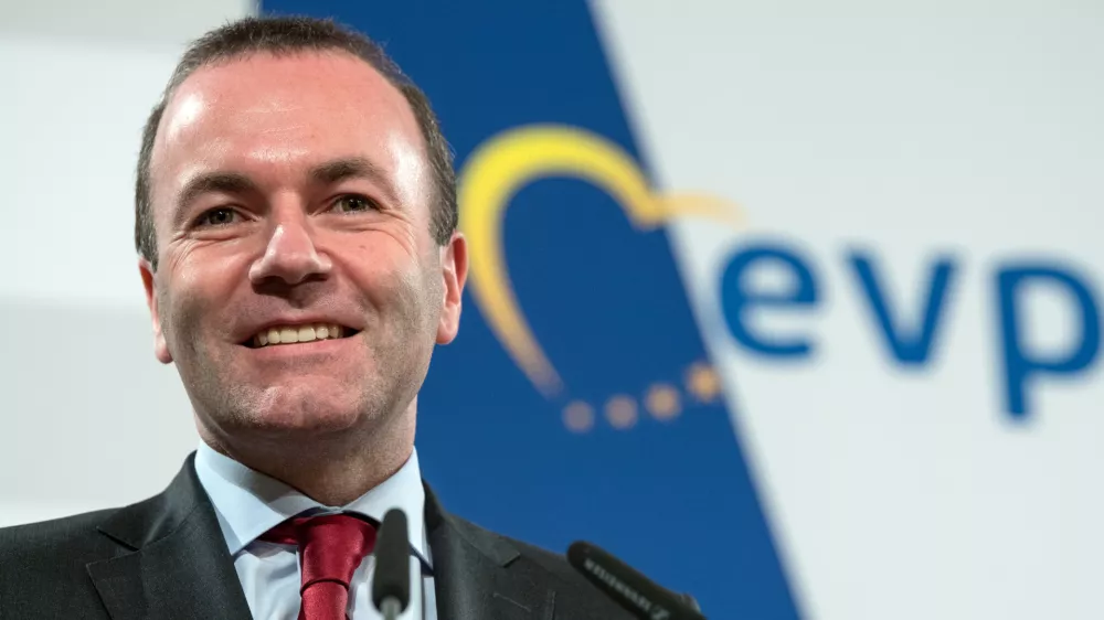 11 March 2019, Saxony-Anhalt, Halle: Manfred Weber, Leader of the European People's Party (EPP) Group in the European Parliament, speaks at the 'Europe Debate' conference by the Christian Democratic Union (CDU). Under the motto "Technology is our answer to structural change", representatives of the CDU&nbsp;from the federal government, Saxony-Anhalt and the European Parliament wilL discuss energy system issues. Photo: Hendrik Schmidt/dpa-Zentralbild/dpa