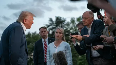 04 May 2025, US, Washington, D.C: US President Donald Trump speaks to the media at the White House. Photo: Andrew Leyden/ZUMA Press Wire/dpa / Foto: Andrew Leyden