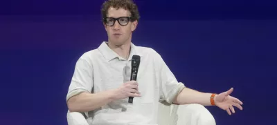 Meta Founder and CEO Mark Zuckerberg speaks at LlamaCon 2025, an AI developer conference, in Menlo Park, Calif., Tuesday, April 29, 2025. (AP Photo/Jeff Chiu)