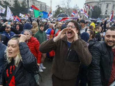 15.3.2025 - Beograd - Srbija - &scaron;tudentski protest veliki sobotni shodFoto: Luka Cjuha