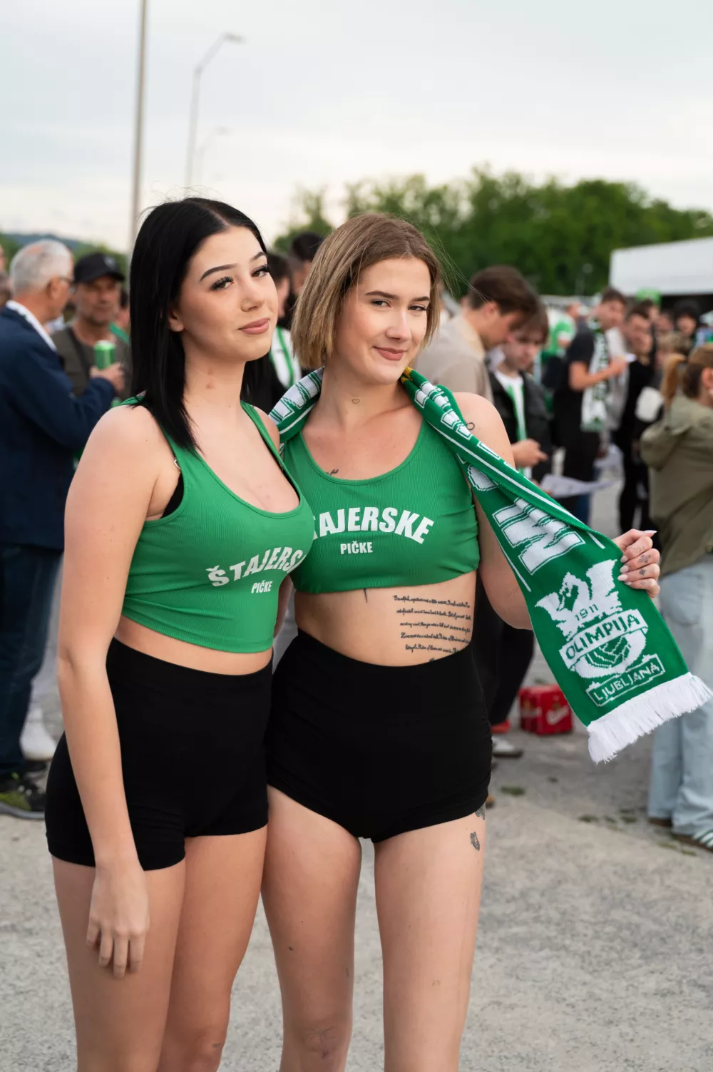 Ljubljanske navijačice so pripravljene.&nbsp;Foto: Nik Erik Neubauer