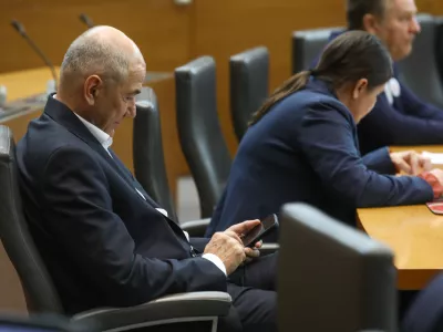 Janez Jan&scaron;a SDS23.04.2025 - nadaljevanje seje DZ, na dnevnem redu je med drugim interpelacija o delu in odgovornosti vladeFoto: Luka Cjuha
