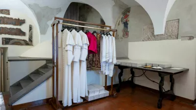 View of the "Room of Tears", a small room next to the Sistine Chapel where the newly elected Pope will don the white papal vestments for the first time, ahead of the conclave to elect the next pope at the Vatican, May 6, 2025. Vatican Media/Handout via REUTERS THIS IMAGE HAS BEEN SUPPLIED BY A THIRD PARTY