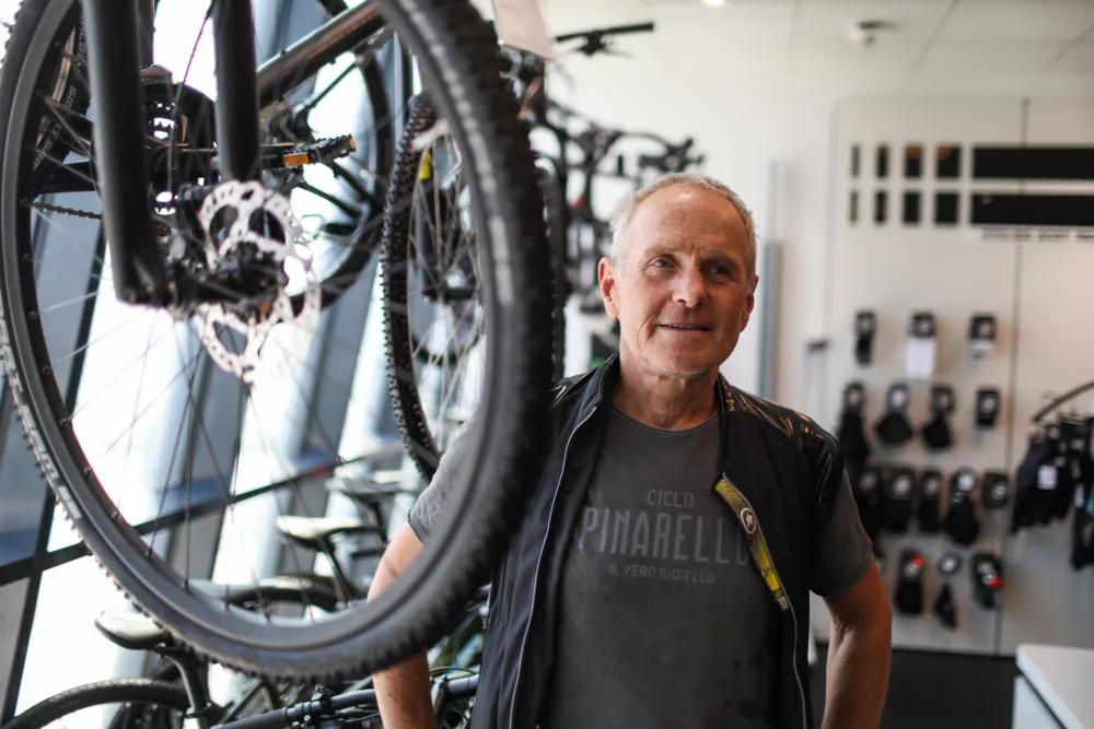 - 17.07.2023 - Primož Čerin, nekdanji vrhunski profesionalni kolesar //FOTO: Bojan Velikonja