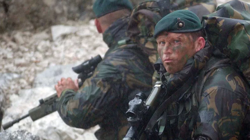 Angle&scaron;ka vojska - specialci SAS, maskirna obleka, vojak, //FOTO: Jaka AdamičOPOMBA: ZA OBJAVO V ČASOPISU DNEVNIK