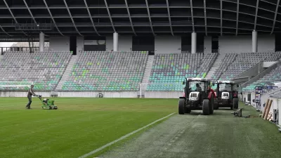 10.10. 2024 - Stadion Stožice - ponovna sanacije trave Foto: Nik Erik Neubauer