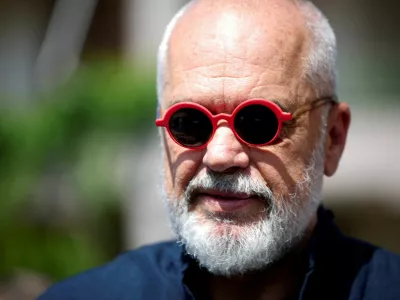 FILE PHOTO: Prime Minister of Albania Edi Rama, leader of the Socialist Party, looks on after voting during parliamentary election in Tirana, Albania, May 11, 2025. REUTERS/Florion Goga/File Photo