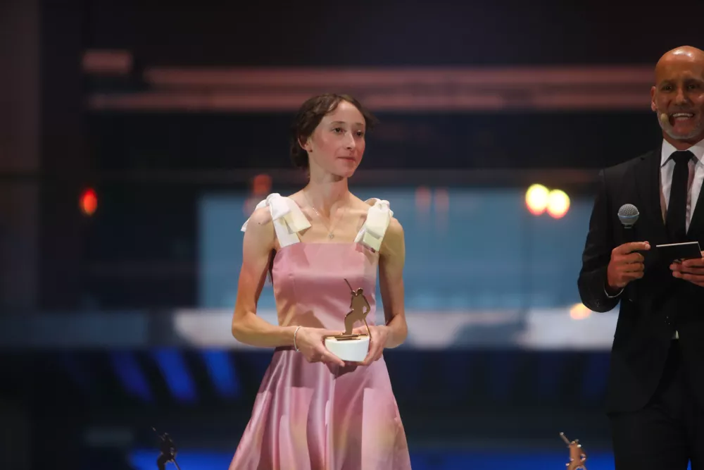 - Nika Prevc,- 15.05.2025. - Večer &Scaron;ampionov Smučarske Zveze Slovenije.//FOTO: Bojan Velikonja