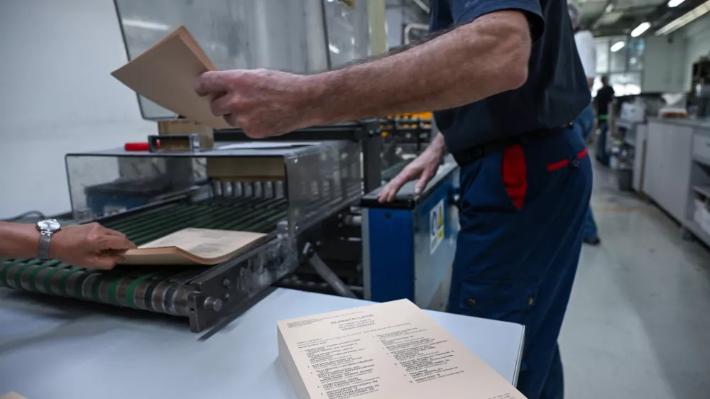 Process of printing ballots for the 2025 local elections that will took place on 18. May. Photos taken on 05. May 2025. Photo: Josip Regovic/PIXSELL/Sipa USANo Use Belgium. No Use Bosnia and Herzegovina. No Use Germany. No Use Croatia.
