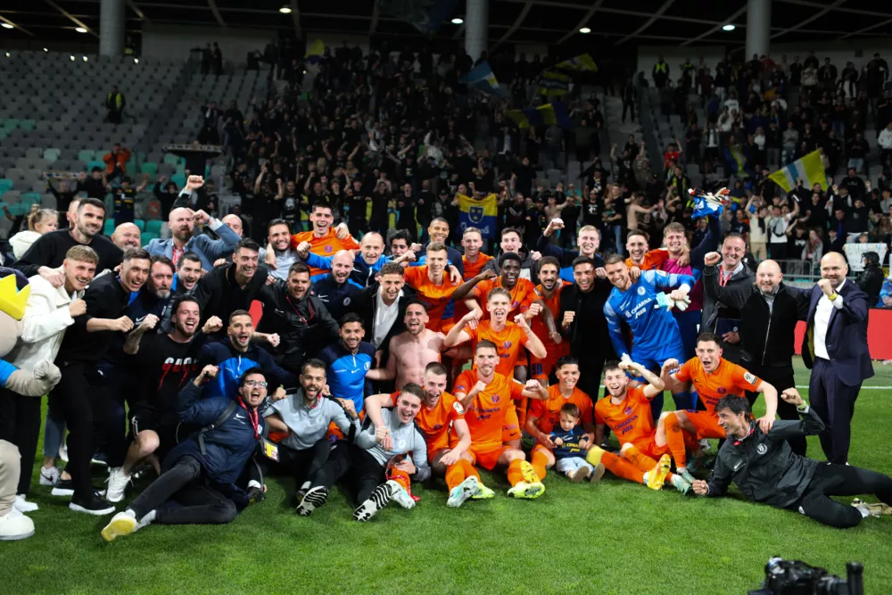 - Zmagovalci Celje. 14.05.2025. - Nogomet, finale pokala Union, NK Koper - NK Celje. Foto: Bojan Velikonja 