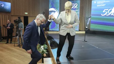 Matjaž Han, Nata&scaron;a Pirc Musar- 11.02. 2024 &ndash; podelitev Bloudkovih nagrad //FOTO: Jaka Gasar