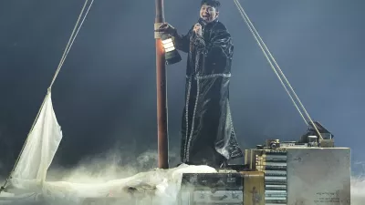 JJ from Austria performs the song "Wasted Love" during the Grand Final of the 69th Eurovision Song Contest, in Basel, Switzerland, Saturday, May 17, 2025. (AP Photo/Martin Meissner)