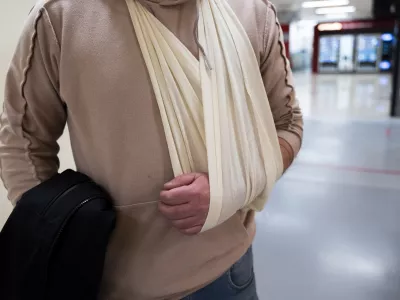 Zdravstvo - simbolična fotografija - po&scaron;kodbaPacienti- 15.2.2024 - UKC Ljubljana - Urgenca// FOTO: Nik Erik Neubauer