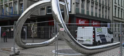 Vodna skulptura na Slovenski cesti Foto: Nik Erik Neubauer