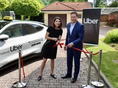 Bo&scaron;tjan Koritnik, ljubljanski podžupan Morena &Scaron;imatić, direktorica Uber CroatiaFoto: Jaka Gasar