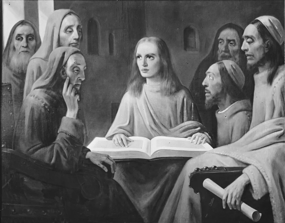 Mladi Kristus pridiga v templju, ki je veljala kot dokaz, kako dobri so njegovi ponaredki. / Foto: Nationaal Archief/cc