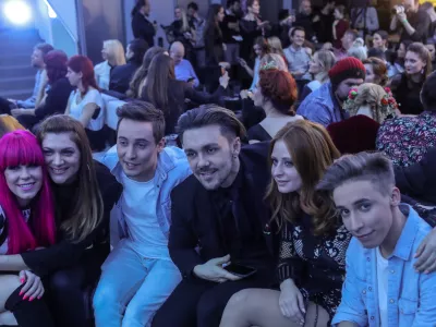 Nika Zorjan, Manca &Scaron;pik, BQL, Raay, Marjetka - 24.02.2018 &ndash; Prireditev EMA 2018, finalni izbor slovenske skladbe za nastop na 63. tekmovanju za pesem Evrovizija 2018 na Portugalskem - televizijsko-glasbeni &scaron;ov //FOTO: Jaka Gasar