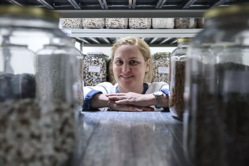 - 22.05.2025 - Maja Kolar- strokovnjakinja za biodinamiko in vzgojo avtohtonih ekolo&scaron;kih semen//FOTO: Jaka Gasar
