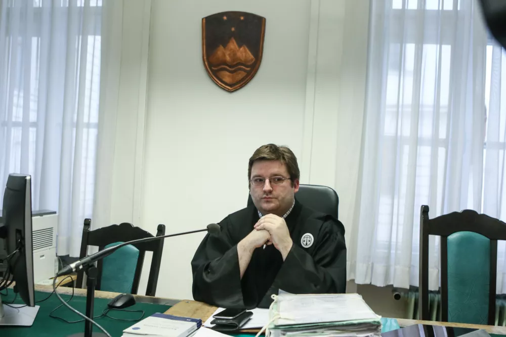 - 17.01.2018 &ndash; predobravnavni narok - sojenje Stefanu Cakiću, obtoženemu uboja igralca Ga&scaron;perja Tiča //FOTO: Luka Cjuha.ciril ker&scaron;manc sodnik