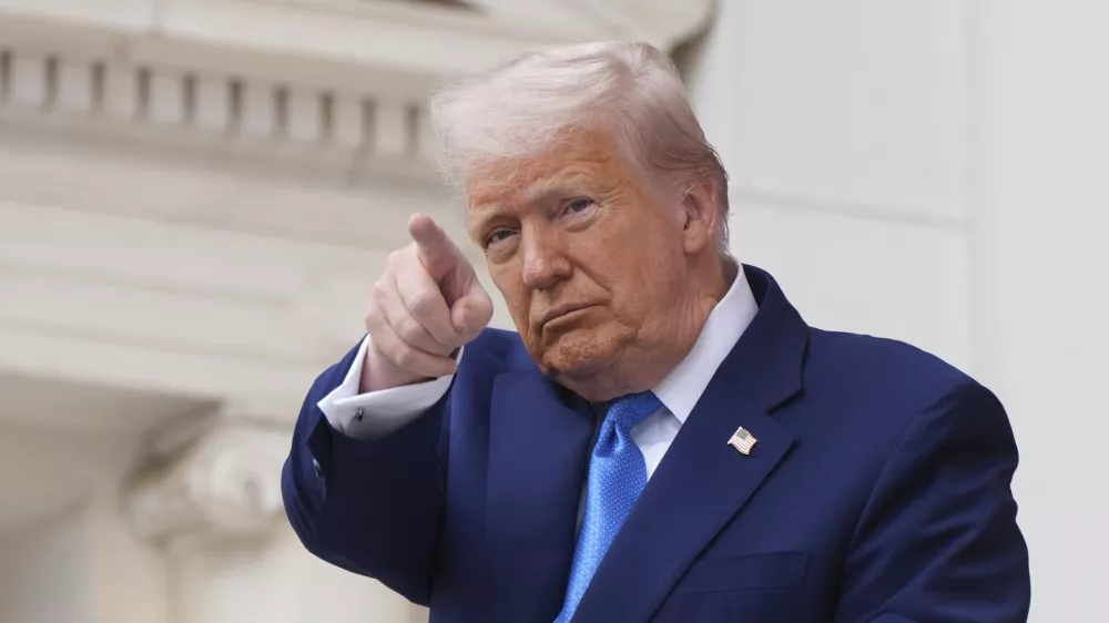 President Donald Trump speaks during the 157th National Memorial Day Observance at Arlington National Cemetery, Monday, May 26, 2025, in Arlington, Va. (AP Photo/Jacquelyn Martin)