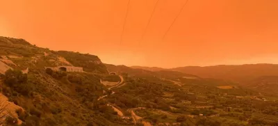 Saharski pesek je prekril Kreto.