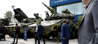 FILE PHOTO: A Skyranger 30 short range air defense turret system manufactured by Rheinmetall is displayed at the Eurosatory international land and air defence and security trade fair in Villepinte, France, June 17, 2024. REUTERS/Benoit Tessier/File Photo