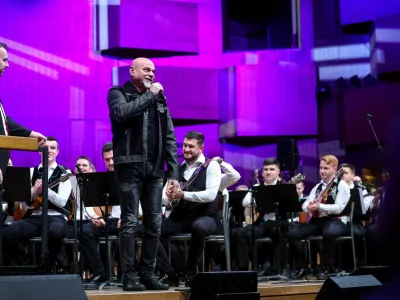 06.04.2025., Zagreb - Koncert "Sokacka rapsodija" u KD Vatroslav Lisisnki.Pero Galic. Photo: Slavko Midzor/PIXSELL