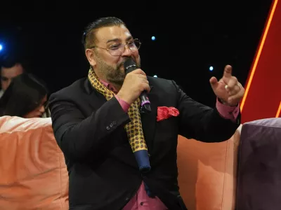 26, December, 2023, Belgrade - Shooting Amig Show on TV Pink in Simanovci. Djovani Bajramovic. Photo: Antonio Ahel/ATAImages.26, decembar, 2023, Beograd - Snimanje emisije Amigi Show na TV Pink u Simanovcima.. Photo: Antonio Ahel/ATAImages. Photo: Antonio Ahel/ata images/PIXSELL