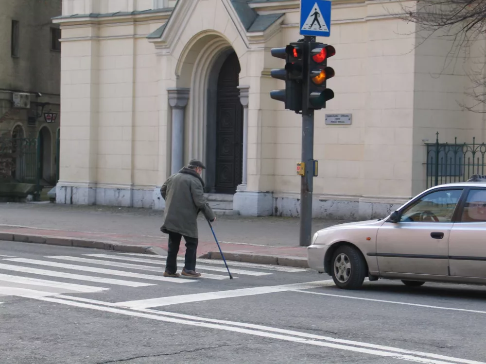 prehod za pe&scaron;ce čez Gosposvetsko cesto / Foto: Mojca Zorko