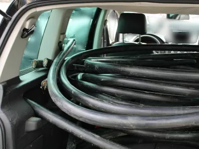 Kabel, ukraden z železni&scaron;ke infrastrukture v Besnici. 