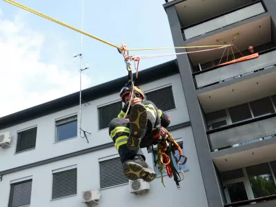 20.05.2025 - Gasiska brigada Ljubljana, Ognjeni zajtrk, gasilciFoto: Tomaž Skale
