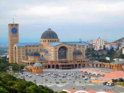 Basilica of the National Shrine of Our Lady of Conception Aparecida, located in the city of Aparecida, State of S&atilde;o Paulo, Brazil.