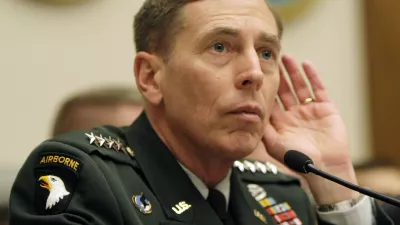 ** FILE ** In this April 9, 2008 file photo. Gen David Petraeus testifies on Capitol Hill in Washington. The Associated Press has learned that Petraeus, the four-star general who has been leading troops in Iraq, has been tapped to become the next commander of U.S. Central Command. (AP Photo/Pablo Martinez Monsivais, File)