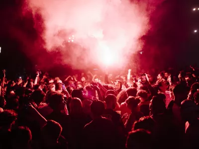 01 June 2025, France, Paris: Paris Saint-Germain fans celebrate in the streets of Paris, after PSG&nbsp;won the Champions League title following their victory against Inter Mila. Photo: Jan Schmidt-Whitley/Le Pictorium via ZUMA Press/dpa