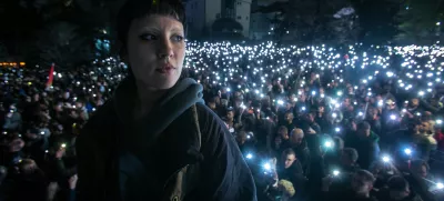 15 minut tišine na trgu Slavija15.3.2025 - Beograd - Srbija - študentski protest - največji shod v zgodovini SrbijeFoto: Luka Cjuha