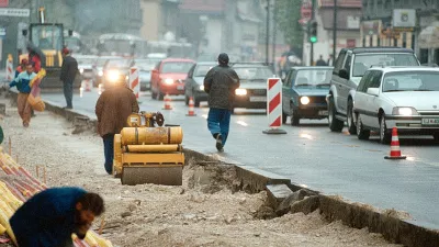 Obnova ceste, gradnja delavec Celov&scaron;ka cesta