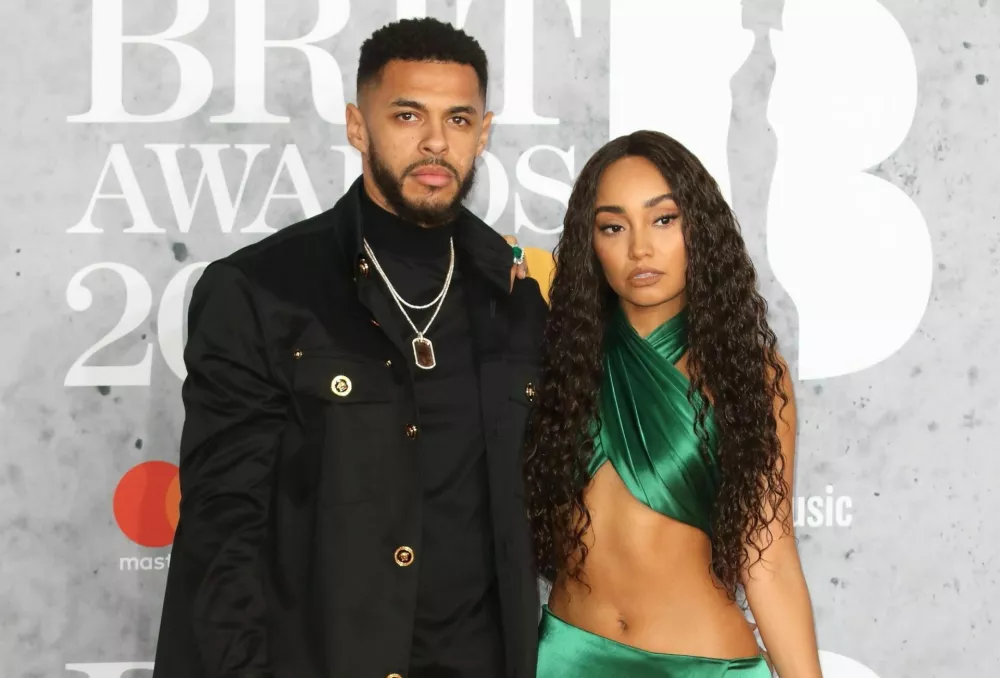 London.UK. Andre Gray and Leigh Anne Pinnock at The BRIT Awards 2019 at The O2, Peninsula Square, London on 20th February 2019.,Image: 415128008, License: Rights-managed, Restrictions: WORLDWIDE RIGHTS, Model Release: no / Foto: Profimedia
