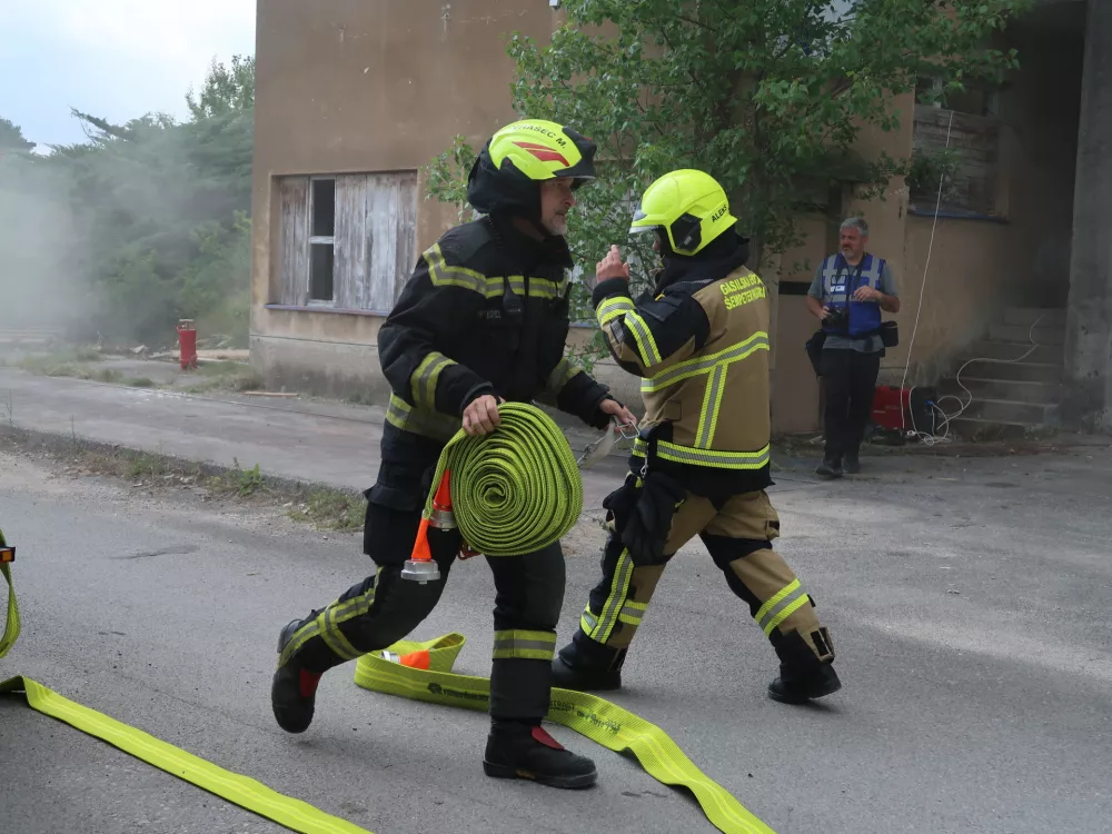 Vaja potres 2025, Nova Gorica, Gorica, simulacija potresa, re&scaron;evanje, gasilci, re&scaron;evalci, / Foto: Nata&scaron;a Bucik Ozebek