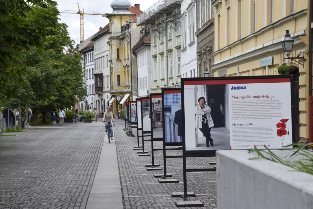 Dru&scaron;tvo bolnikov s krvnimi boleznimi Slovenije je na Gallusovem nabrežju pripravilo razstavo. Foto:&nbsp;Voranc Kramberger