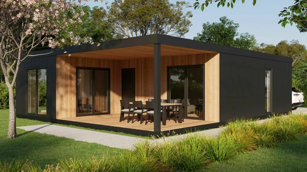 . Ideja, ki jo v podjetju zasledujejo, je, da hi&scaron;ke Cubie kupce povežejo z naravo. Foto; Mizarstvo Hrovat