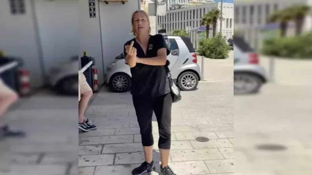 Zrinka iz Splita se je spravila na turista iz Norve&scaron;ke. Vir: TikTok, zajem zaslona