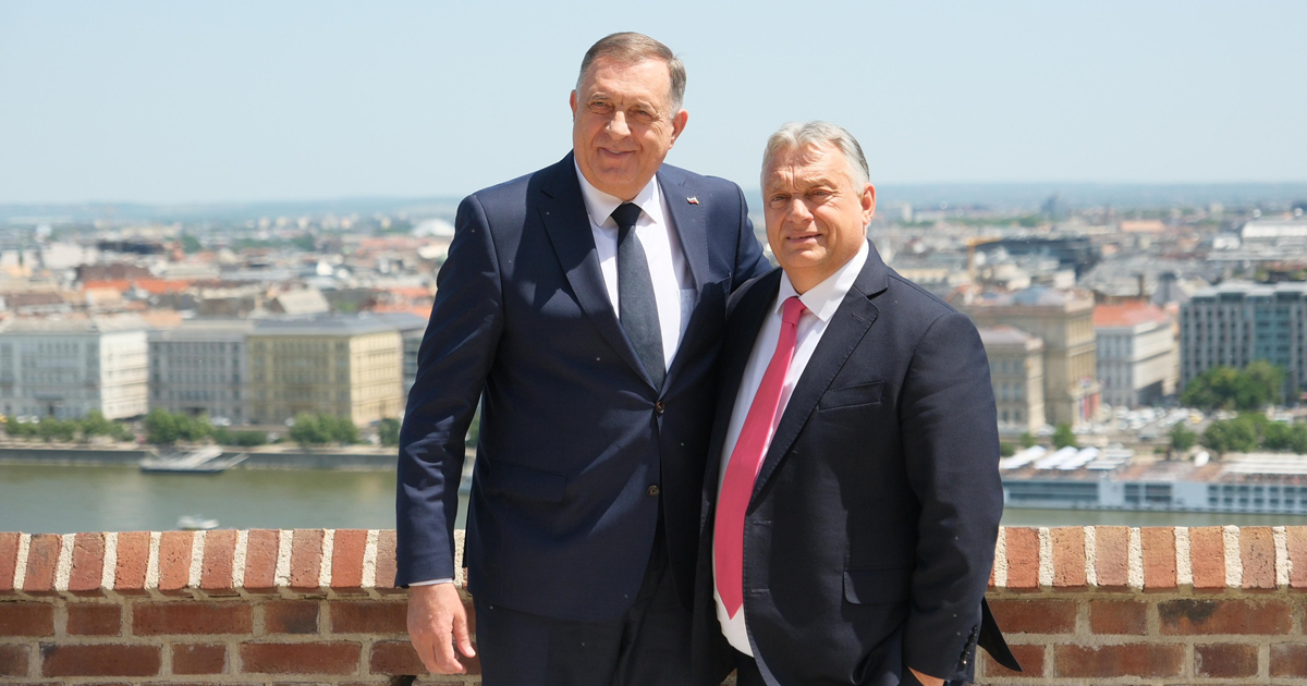 Milorad Dodik je kljub tiralici vstopil na ozemlje Evropske unije. Vir: X/Milorad Dodik