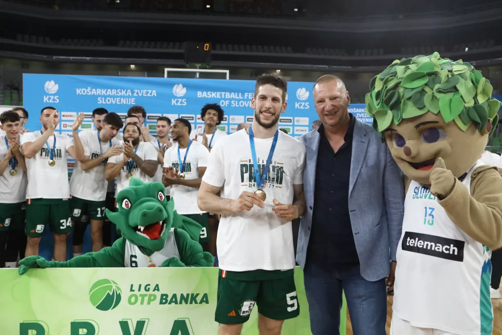 09.06.2025 Ko&scaron;arka Cedevita Olimpija - Krka finaleFoto: Luka Cjuha