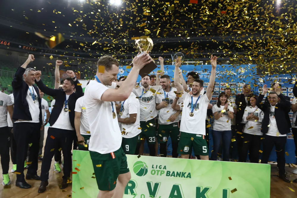 09.06.2025 Ko&scaron;arka Cedevita Olimpija - Krka finaleFoto: Luka Cjuha