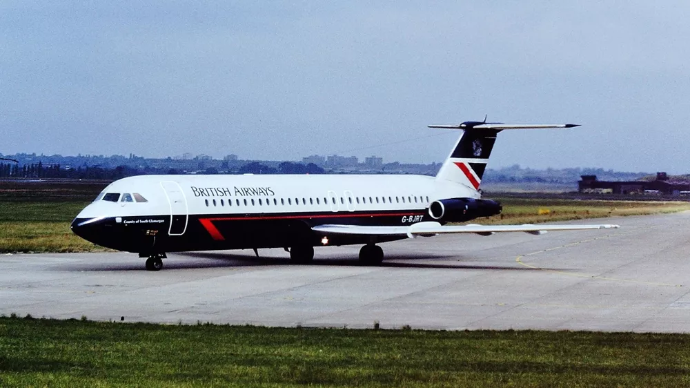 BAC One-Eleven, ki je bil udeležen v nesreči. / Foto: Rob Hodgkins/wikipedia/cc