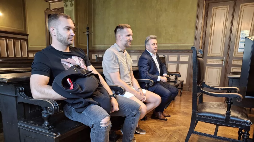 Žarko Mijatović, Jasmin &Scaron;ljivar, Milan Stojinović (od leve proti desni)