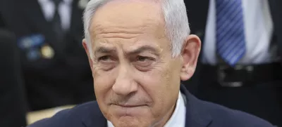 FILE - Israeli Prime Minister Benjamin Netanyahu attends a ceremony on the eve of Israel's Remembrance Day for fallen soldiers at the Yad LaBanim Memorial in Jerusalem, on April 29, 2025. (Abir Sultan/Pool Photo via AP, File)