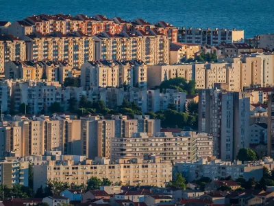 08.05.2025. Klis - Pogled iz Klisa na grad Split u poslijepodnevnim satima. Photo: Zvonimir Barisin/PIXSELL