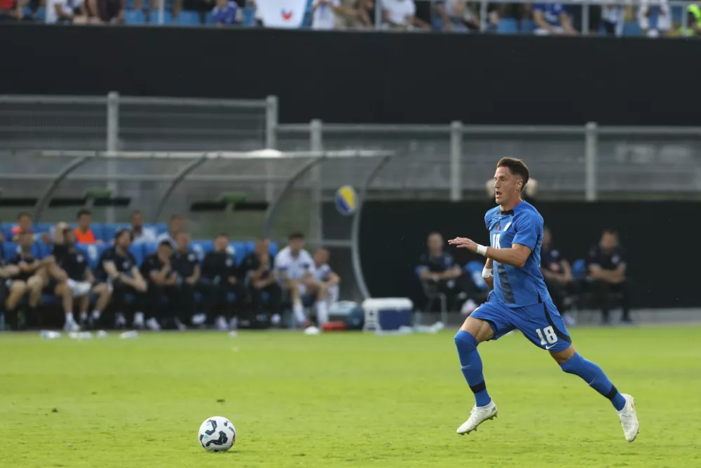 Andres Vombergar10.6.2025 nogomet prijateljska tekma Slovenija Bih Bosna in Hercegovina - Stadion CeljeFoto: Luka Cjuha